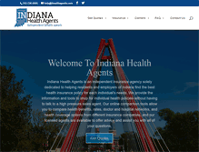 Tablet Screenshot of indianahealthagents.com